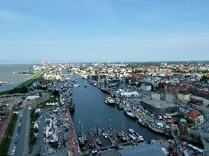 town, Bremerhaven, panorama