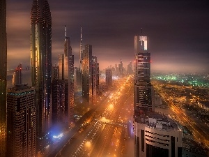 Dubaj, skyscrapers