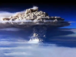 dust, Cloud, explosion, volcano