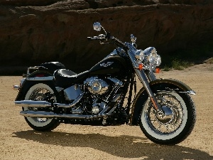 chrome, Engine, Harley Davidson Softail Fat Boy