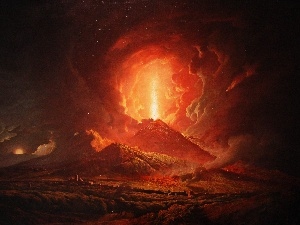explosion, volcano