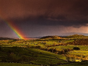 field, Great Rainbows, Storm