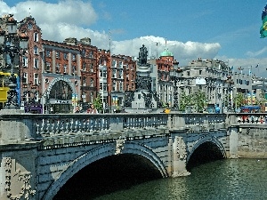 Ireland, bridge, panorama, town