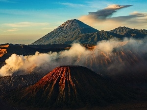 volcanoes, Mountains, indonesia