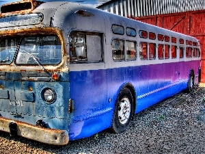 bus, Old car