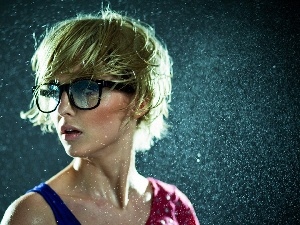 rapprochement, Glasses, Women, In The Rain