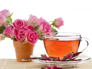 tea, rose, roses