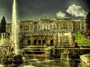 Russia, Peterhof, palace, fountain