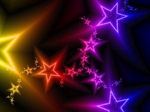 color, Stars, abstraction