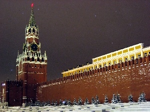 tower, kremlin, Russia, Spasskaya, Moscow