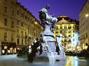 Sculpture, Vienna, fountain