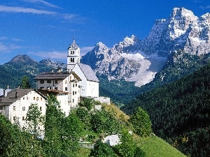 White, Alps, Mountains, structures, Dolomites