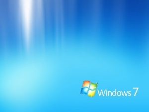 logo, background, Blue, Windows 7, The luminous