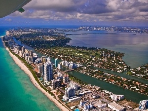 Florida, Miami, panorama, town