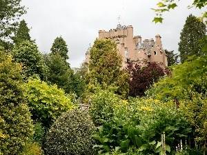 Garden, Scotland, Castle, Crathes