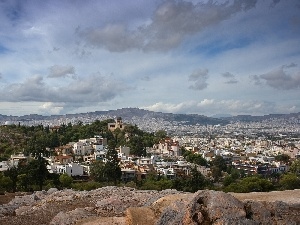 Greece, Athens, panorama, town