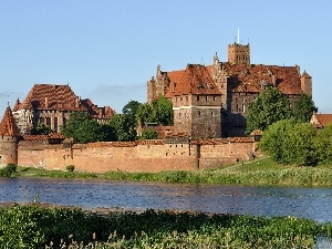 Moat, Malbork, Castle, Teutonic