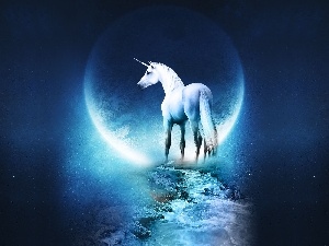 Way, moon, unicorn
