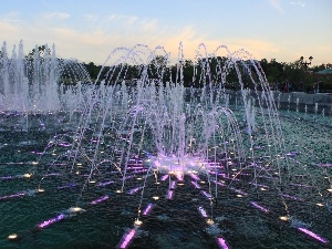 Park Dancing Fountain, Tsaritsyno, Russia, Moscow