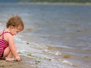 Sand, water, Kid, Beaches